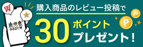 購入商品のレビュー投稿で30ポイントプレゼント！