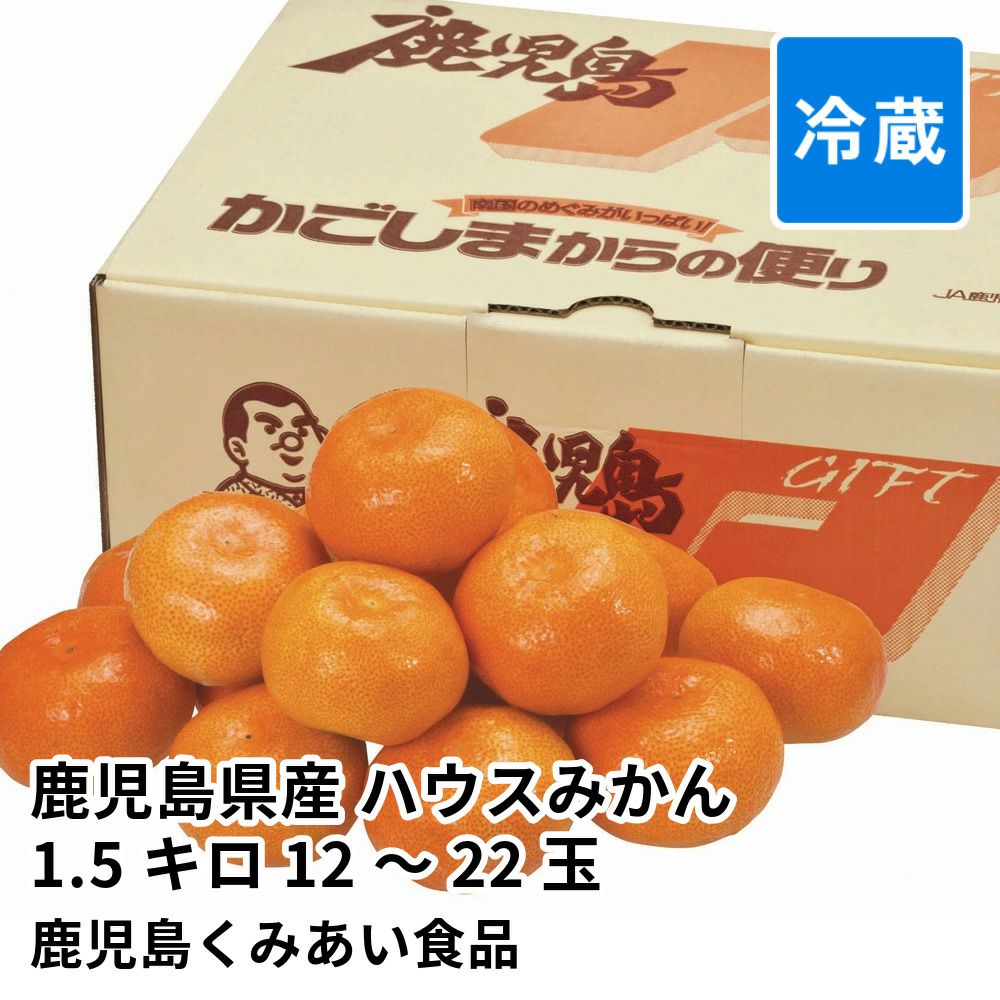 鹿児島県産 ハウスみかん 1.5キロ 12～22玉 L～Sサイズの商品画像01