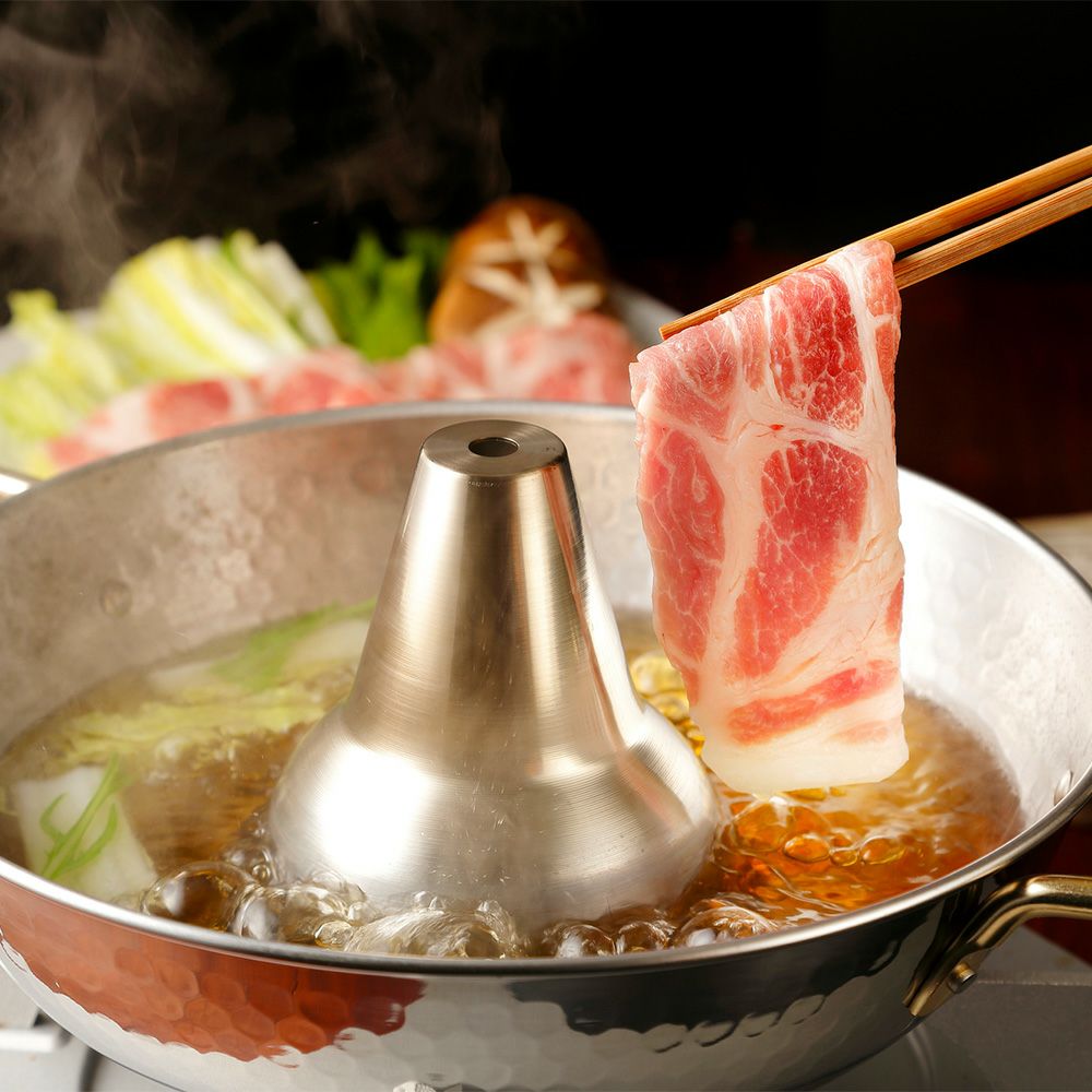 【送料込】華蓮ギフト 鹿児島黒牛・黒豚しゃぶしゃぶセットA 3～5人前 桐箱入の商品画像03