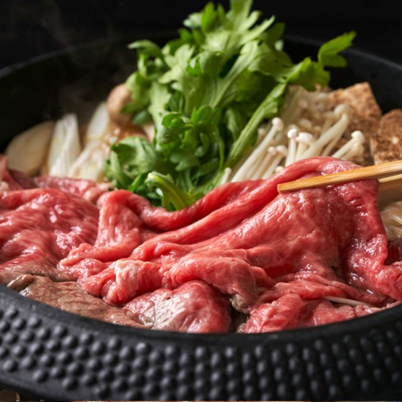 【5等級】鹿児島黒牛カタロースすきやき用 300グラム×2パック 3～4人前 K-203 | JA食肉かごしまの商品画像02