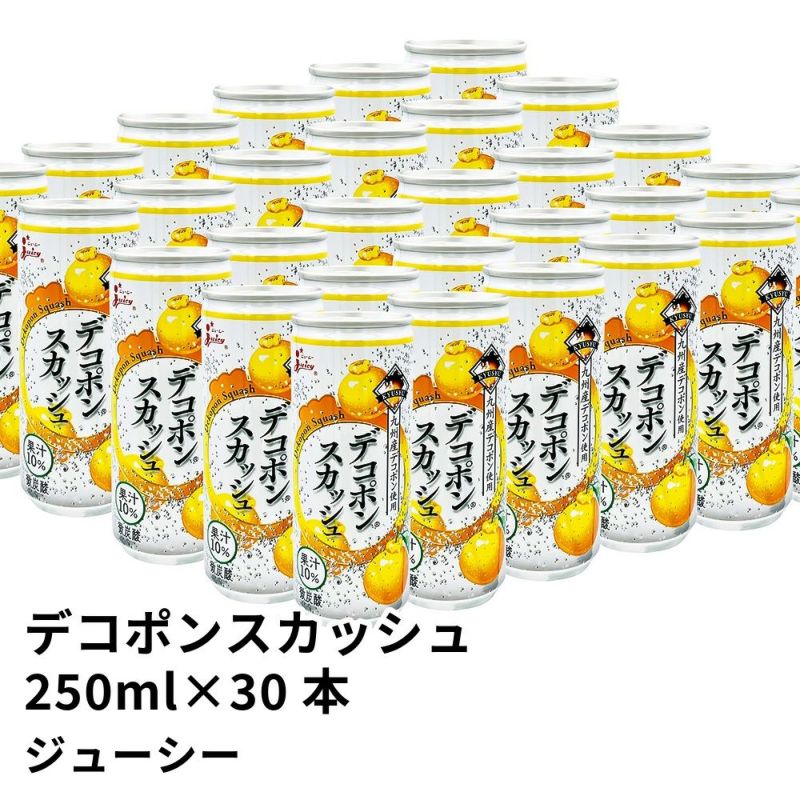 デコポンスカッシュ 250ml×30本 | ジューシーの商品画像01