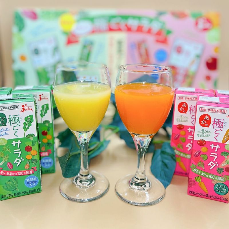 野菜ジュース まいにち極ごくサラダセット みどり・あか 200ml 2種 48本セット | ジューシーの商品画像02