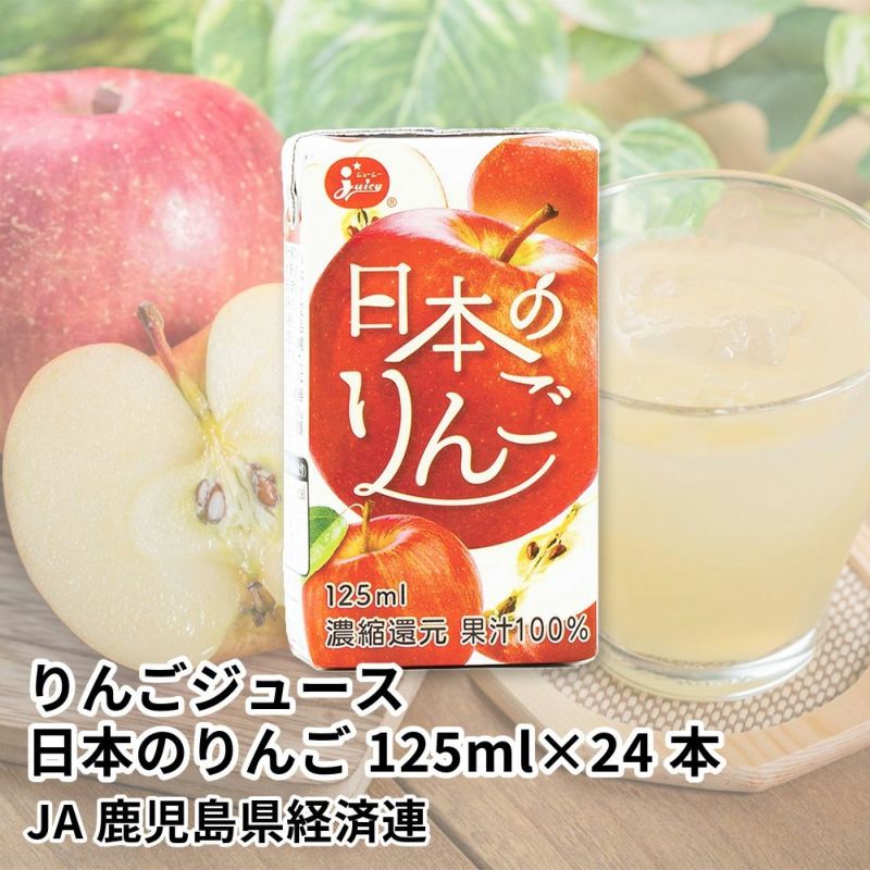 りんごジュース 日本のりんご 125ml×24本の商品画像01